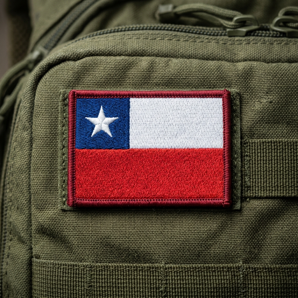 Parche bandera de chile