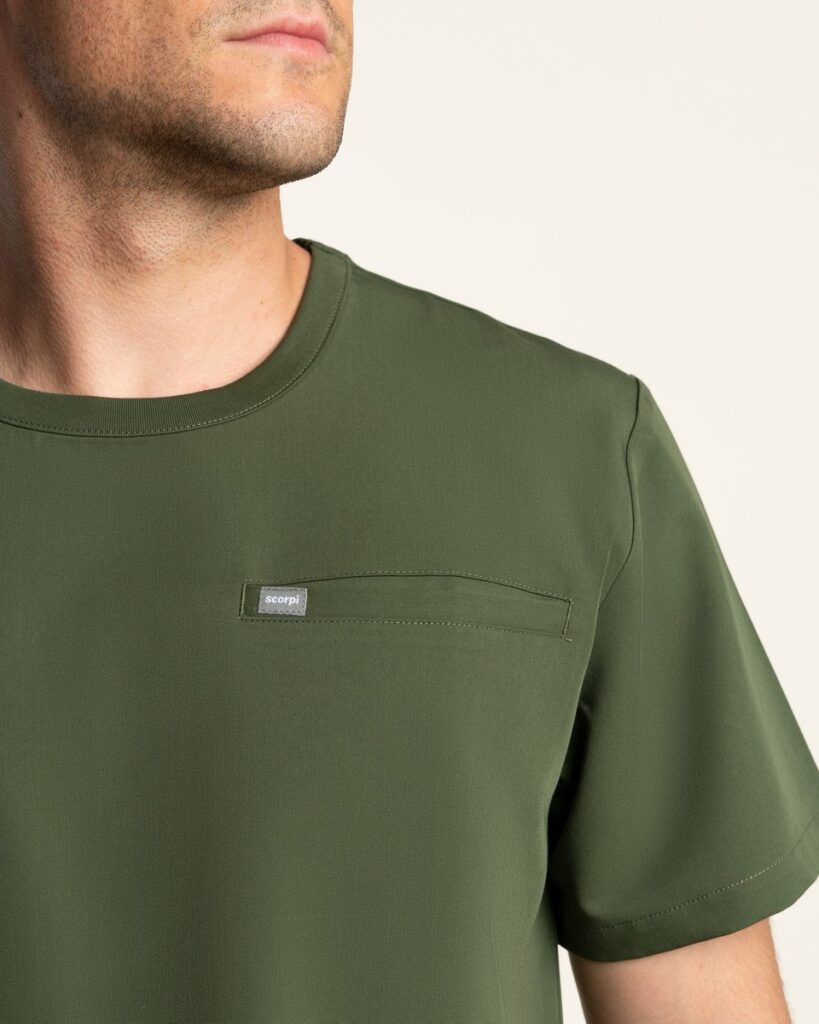 Top hombre Dynamic military cuello Rib
