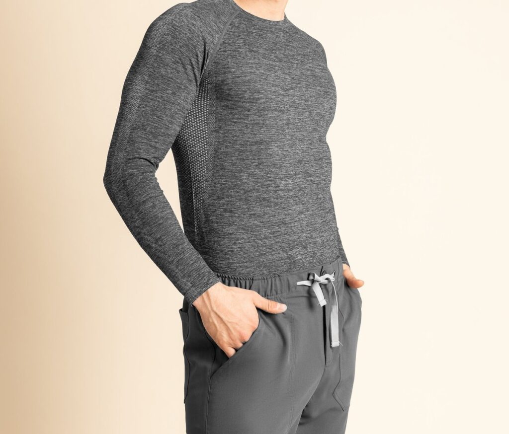 Primera capa flex tee hombre melange