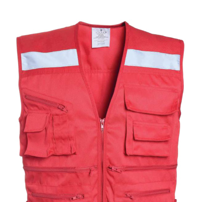 Chaleco geologo multibolsillo gabardina