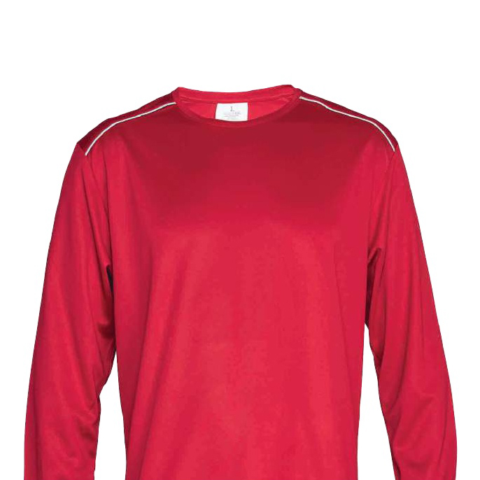 Polera polo dry fit vivo reflectante m/larga