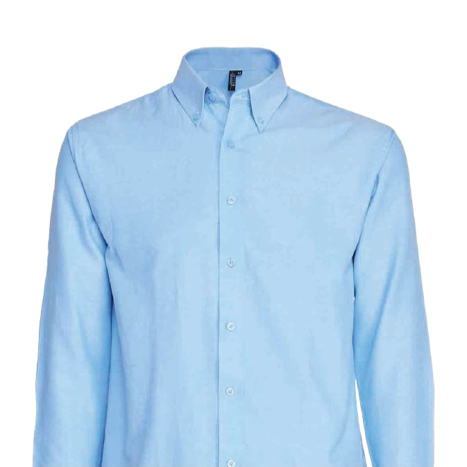 Camisa oxford manga larga bolsillo suelto