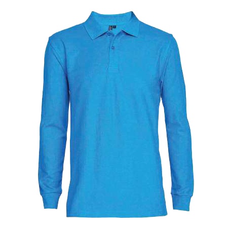 Polera pique 80/20 hombre m/larga