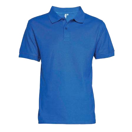 Polera pique t/c 65-35  hombre m/corta