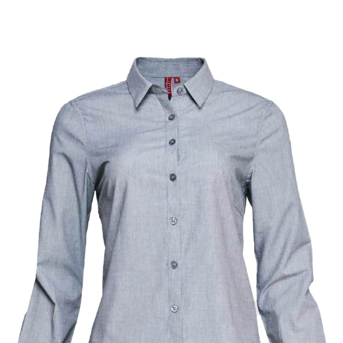 Blusa fil a fil m/larga
