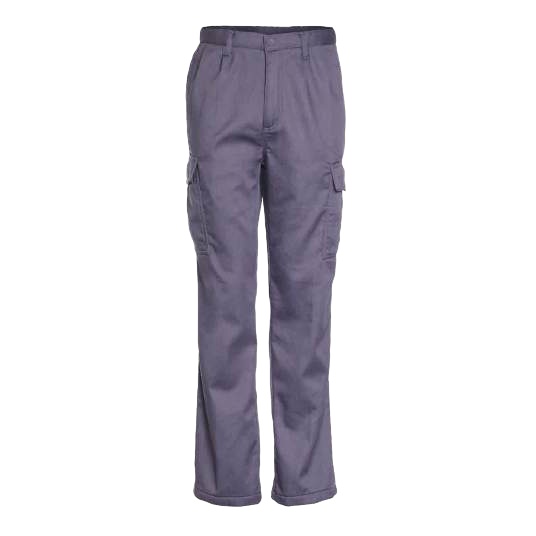 Pantalon gabardina cargo t/c 65/35  forro polar